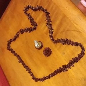 Seed Necklace & Earring Set